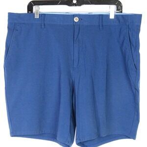 johnnie-O Performance‎ 8" Blue Stretch Chino Golf Shorts Men's 38
